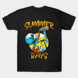 Skeleton drunk summer T-Shirt